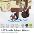 thumbnail image 4 of 3-Piece Printed Pattern Luggage Set, 20/24/28 Inch PC Suitcase with Combination Lock and Spinner Wheels, 4 of 11