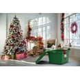 thumbnail image 2 of Hefty 18 Gallon Plastic Christmas Storage Container with HIRISE Lid, Holiday Green, Set of 6, 2 of 7