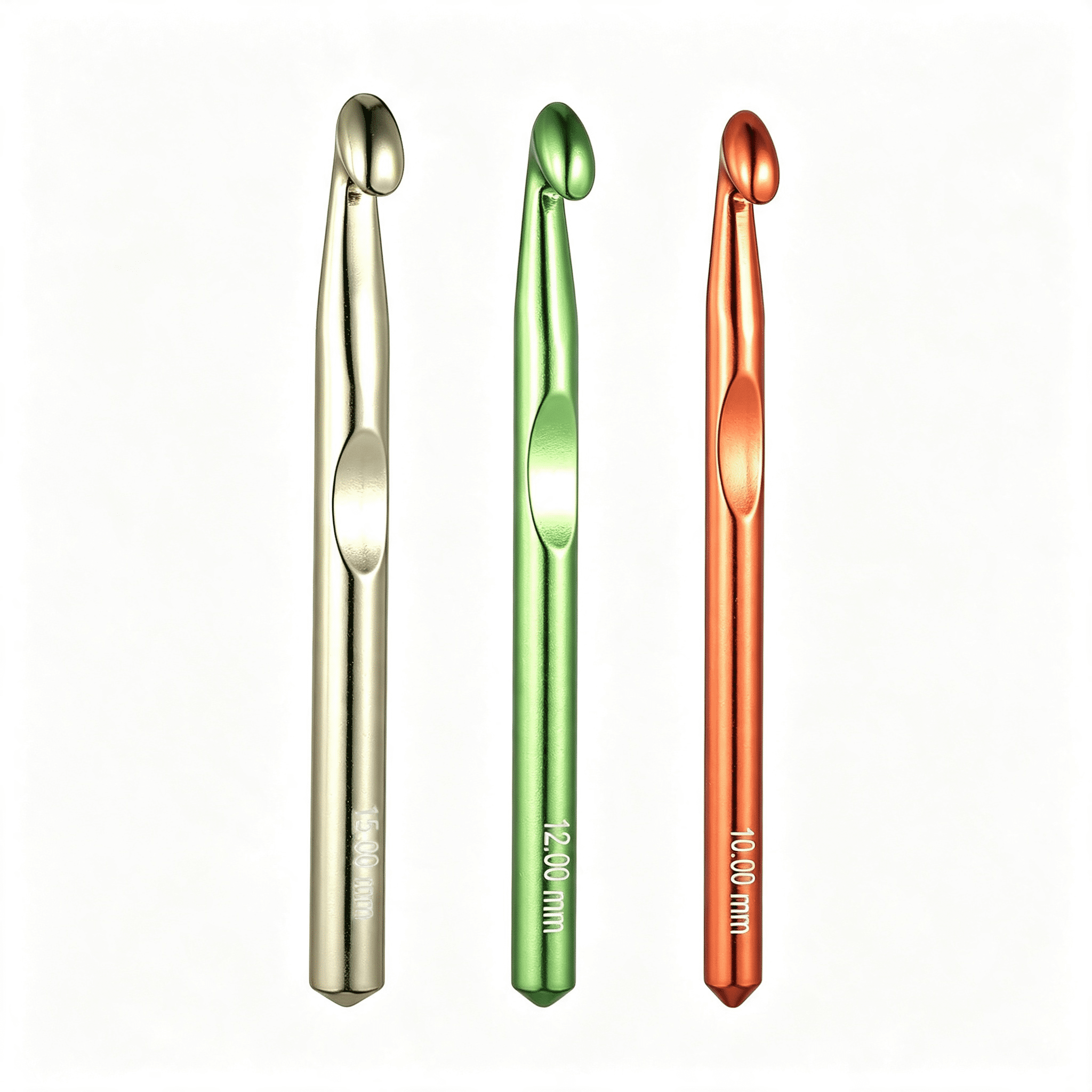Susan Bates Silvalume Soft Ergonomic Crochet Hook Set, Aluminum