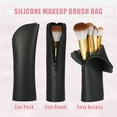 thumbnail image 3 of Unique Bargains Silicone Makeup Brush Bag Stand Up Travel Makeup Brush Holder Portable Makeup Brush Pouch Cosmetic Black, 3 of 8