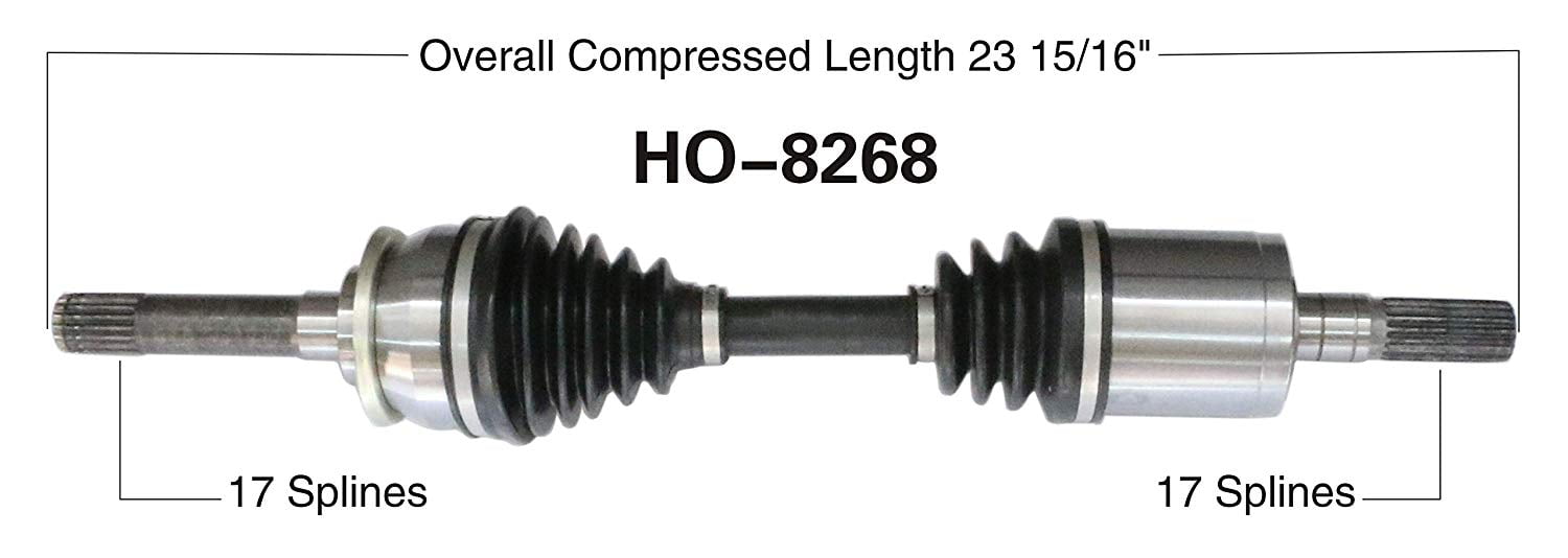 CV Axle Shaft Fits select: 1998-2001 ISUZU RODEO, 1998-2001 HONDA PASSPORT