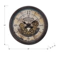 thumbnail image 4 of Monarch Specialties I 9061 - Clocks, 20" Round, Gear Mechanism, Wall Clock, Brown, Transitional, 4 of 4