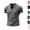 #01 Gray, variant on Mens V Neck T Shirts Frayed Edge Short Sleeve Tshirts Breathable Summer T-Shirts Wokout Sport Tees Daily Clothes ,XXL,Wine