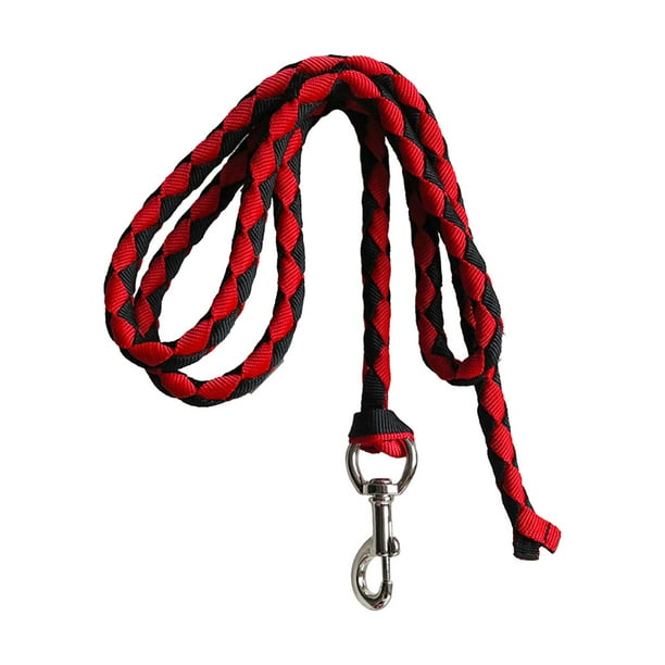 Cuerda de caballo con gancho de presión, equipo ecuestre, correa de cuerda de caballo duradera para Rojo 3 Metros
