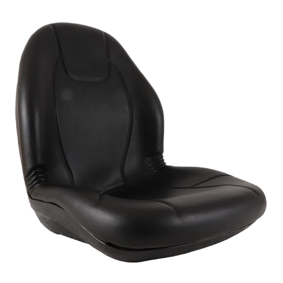 Black Mid-Back Compact Tractor Seat Compatible with John Deere 655 755 856 855 955 4200 4210 4300 4310 Yanmar Diesel Molded Shell High Density Foam Mounting Holes Replaces AM107759