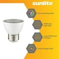 thumbnail image 3 of Sunlite LED PAR16 Short Neck Recessed Spotlight Bulb, 7 Watts, (60W Halogen Replacement), Medium E26 Base, Dimmable, ETL Listed, 3000K Warm White, 6-Pack, 3 of 4