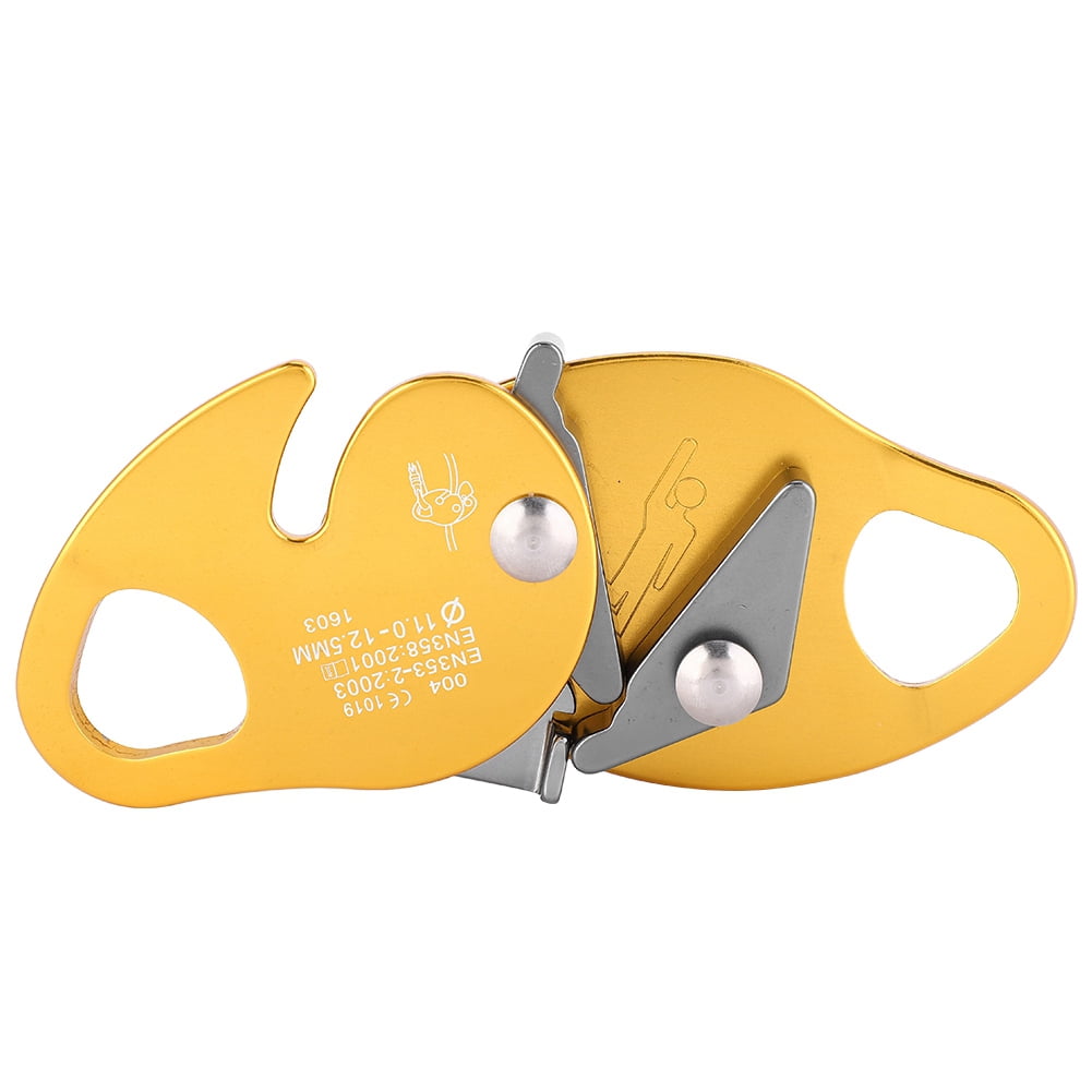 REOUG Self-Braking Stop Descender for 11-12.5mm Rope Clamp Grab Rescue Rappel Ring Climbing Gear REOUG Self-Braking Stop Descender for 11-12.5mm Rope Clamp Grab Rescue Rappel Ring Climbing Gear