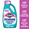 thumbnail image 3 of (4 pack) Clorox FreshGuard Laundry Odor Remover, 0% Bleach, Color Safe, Fresh Meadow, 42 fl oz, 3 of 15