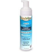 Handvana HydroClean Foam Hand Sanitizer - Alcohol-Free Foam Sanitizer Kills 99.9% of Germs & Softens Hands, Odor-free, Unscented Sanitizing Formula with Coconut Oil, Aloe Vera, & Hyaluronic Acid