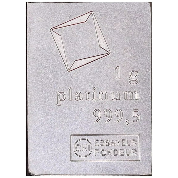 1 gram Bar Platinum Valcambi Suisse CombiBar .9995 Fine Platinum