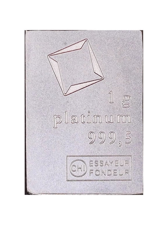 1 gram Bar Platinum Valcambi Suisse CombiBar .9995 Fine Platinum