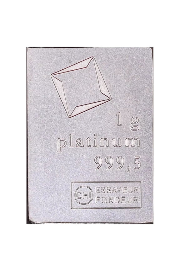 1 gram Bar Platinum Valcambi Suisse CombiBar .9995 Fine Platinum