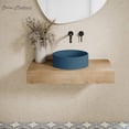 thumbnail image 2 of Lisse 14.5" Concrete Round Vessel Sink in Matte Royal Blue, 2 of 8