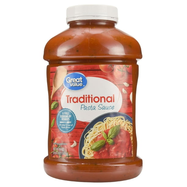 Great Value Traditional Pasta Sauce, 66 oz