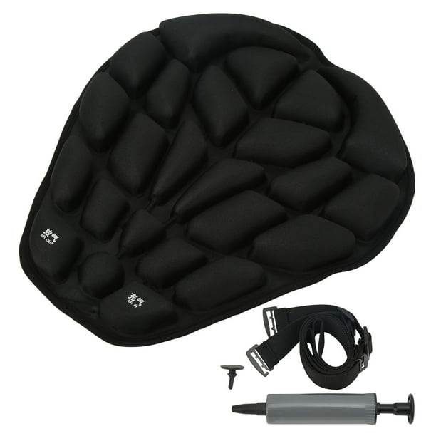 Cojín inflable para asiento de motocicleta, cojín de aire para asiento de motocicleta con prensa Manual Universal, con bomba para coche y motocicleta Jadeshay A