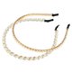 thumbnail image 1 of Diademas de perlas Unique Bargains 2 piezas tono Dorado plateado, 1 of 7