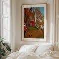 thumbnail image 6 of Autumn Street Hockey - Painting Autumn Rural Rustic Farmhouse Pastoral Scenic Humor Unframed Wall Art Print 11 x 14 inches, 6 of 13