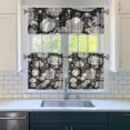 thumbnail image 3 of Kitchen Food Cooking Chef Kitchen Curtains and Valances Set - 3 Piece Kitchen Curtains Sets with Valance for Windows Rod Pocket Machine Washable Kitchen Decor Decorations (54"x18"+2x27.5"x24"), 3 of 6