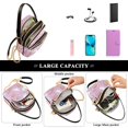 thumbnail image 5 of FORMRS Crossbody Bag for Women Quilted Travel Shoulder Cell Phone Purse with Chain Strap Handbag, Purple Halloween, 5 of 7
