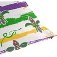 thumbnail image 6 of GZHJMY Mardi Gras Throw Pillow Covers Fleur De Lis Watercolor Sofa Carnival Party Decor Pillowcase Back Cushion Cover Fat Tuesday 18" × 18", 6 of 6