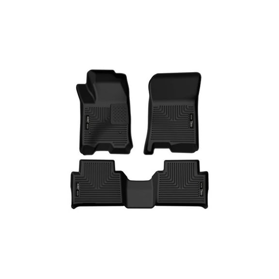 Husky Liners 99221 Weatherbeater Floor Mats Fit 2023-2025 Chevy Colorado, GMC Canyon Crew Cab - Front/2nd Seat - Black