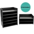 thumbnail image 2 of Excello Global Products Wooden Stackable Letter Tray - Black - EGP-HD-0420B, 2 of 4
