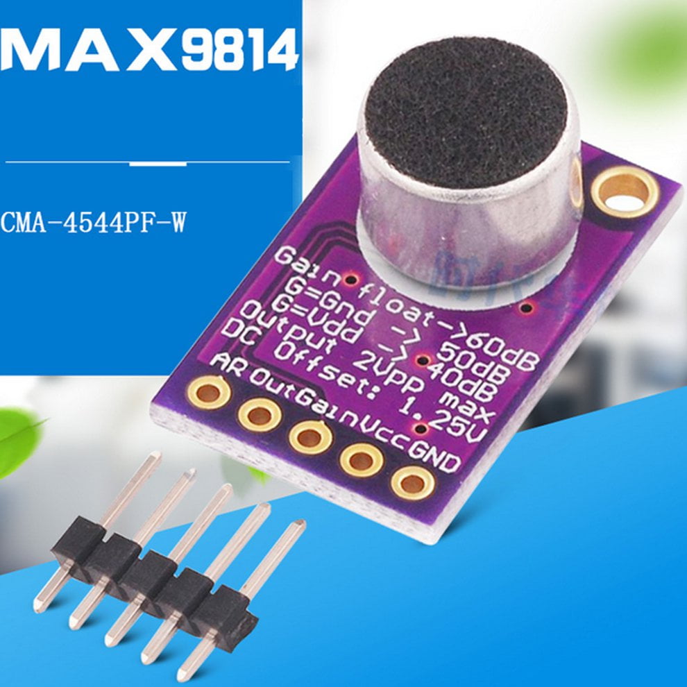 MAX9814 Electret Microphone Amplifier Module AGC Auto Gain Control for ArduiZJP 
