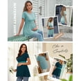 thumbnail image 6 of Women's Maternity Tops Shirts Short Sleeve Pregnancy Clothes 3-Pack, 6 of 7