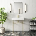 thumbnail image 4 of 30" White Rectangular Console Bathroom Sink with Overflow, 4 of 4