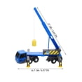 thumbnail image 2 of WEUVEB Engineering Vehicles Toy Crane Truck Model Blue Plastic Inertial Push Design 1Pack, 2 of 7