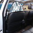 thumbnail image 5 of XYZCANDO Blue Tropical Leaf Print Car Seat Towel Cover - Waterproof Sweatproof Protector - Universal Fit for Cars, SUVs, Trucks - Moisture-Wicking & Stain Resistant, 5 of 9