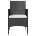 thumbnail image 5 of vidaXL 16 Piece Garden Lounge Set with Cushions Poly Rattan Black, 5 of 5