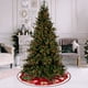 thumbnail image 4 of pstuiky Falda para árbol de Navidad con decoración de Papá Noel y copos de nieve. Exquisita decoración para la base del árbol., 4 of 5