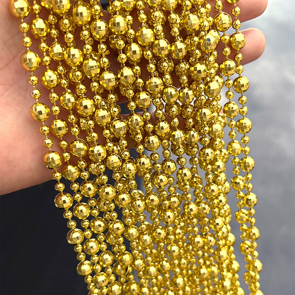ZiDeTang 100cm x 195cm Sparking Plating Plastic Diamond Décor Beaded Door Curtain String Doorway Room Divider Window Tassel Blind Screen Panel (Gold)
