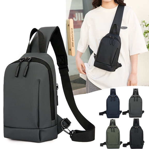 Hfnxid Men Small Sling Bag Casual Crossbody Chest Bags Daypack One Shoulder Backpack