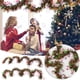 thumbnail image 1 of Adorno de muñeco de nieve de Papá Noel, guirnalda navideña de 2 metros, adornos colgantes para árbol de Navidad, guirnalda navideña de alta capacidad, 1 of 7