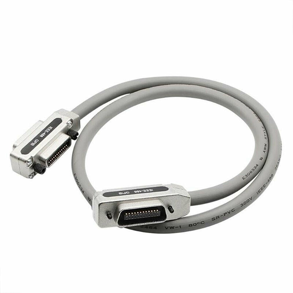 1M IEEE-488 Cable GPIB Cable Grey color metal hood 