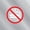 Clear, variant on No Smoking / No Vaping - Rectangle design v1 - Clings FA