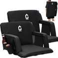thumbnail image 2 of Eastvita 20-Inch Wide Folding Stadium Seats in Black, 2 of 7