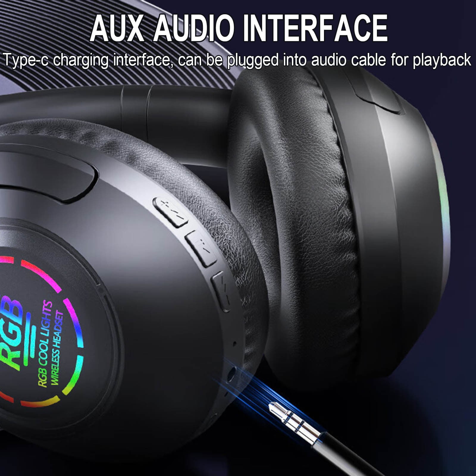 Wireless Headset with AI Noise Cancelling Microphone Bluetooth Headset - Bluetooth V5.2 Headphones with USB Dongle, Charging Base & Mic Mute for Computer/Laptop/PC/iPhone/Android/Cell Phones - Black