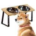 thumbnail image 1 of Tazones de alimentación de gatos tazones de gato elevados plato de cachorro de acero inoxidable alimentador de alimentos para mascotas para gatos, 1 of 9