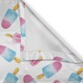 thumbnail image 5 of Ambesonne Ice Cream Grommet Curtain, Watercolor Popsicles, 50" x 72", Earth Yellow Pale Blue, 5 of 6