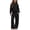 Black, variant on Kids Winter Fleece Lined Warm Hooded Sweatshirt and Wide Leg Pants 2-Piece Set 5-14Y Hot Pink Size 13