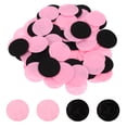 thumbnail image 1 of Uxcell 30mm 1-3/16" Círculos de Fieltro Redondos, 200 Pcs Almohadillas de Manualidades Precortadas de Tela No Tejida para Proyectos de Bricolaje, Negro/Rosa, 1 of 6