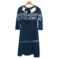 thumbnail image 2 of Commencez à Étaler les Nouvelles Robe Évasée Col Carré Robe Élégante Mode Féminine Imprimée Yankees Nyy Baseball Frank Sinatra, 2 of 5