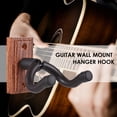 thumbnail image 4 of Aibecy Acoustic Electric Bass Guitar Wall Mount Hanger All Size Solid Black Metal Hook Multifunction Sturdy Holder for Guitars, 4 of 7