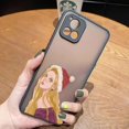 thumbnail image 3 of Matte Case for VIVO Y93 Y91C Y91 Y85 Y77 Y76 Y75 Y73 Y72 Y71 Y53 Y52S Y50 Y35 Y22 4G 5G Case D-Disney Princess Christmas Makeup, 3 of 5