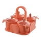 thumbnail image 1 of Tarro para condimentos, recipiente para especias, utensilios portátiles, asa, tapa transparente, tarros para especias naranja, 1 of 9