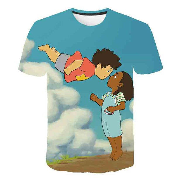 2022 Hot Kids Anime Totoro Design T Shirt Boys/Girls Great Casual Kawaii Short Sleeve Tops Children's Funny T-Shirt8T Gong Bohan LED