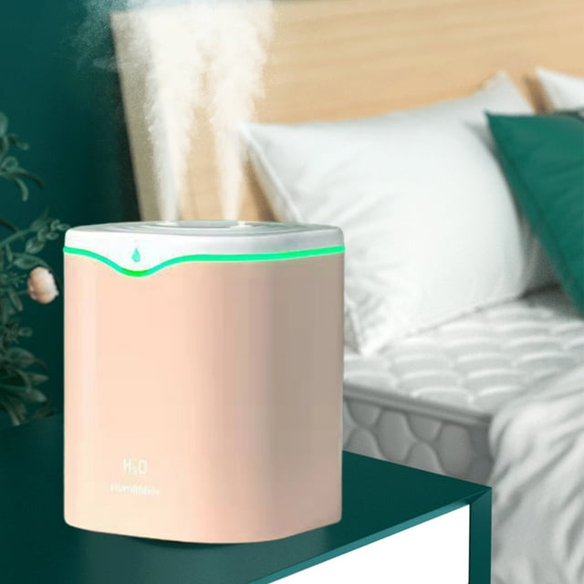 Dvkptbk Humidifier,2L Humidifiers For Bedroom Large Room Home, Cool And Warm For Plants Mist Top Desk Humidifiers Essential Oil Diffuser, Quiet With Adjustable Mist